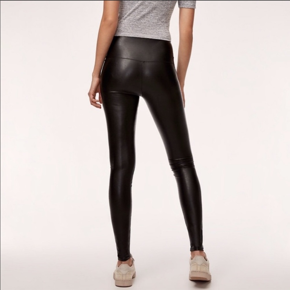 Aritzia Wilfred Free Daria Vegan Leather Leggings